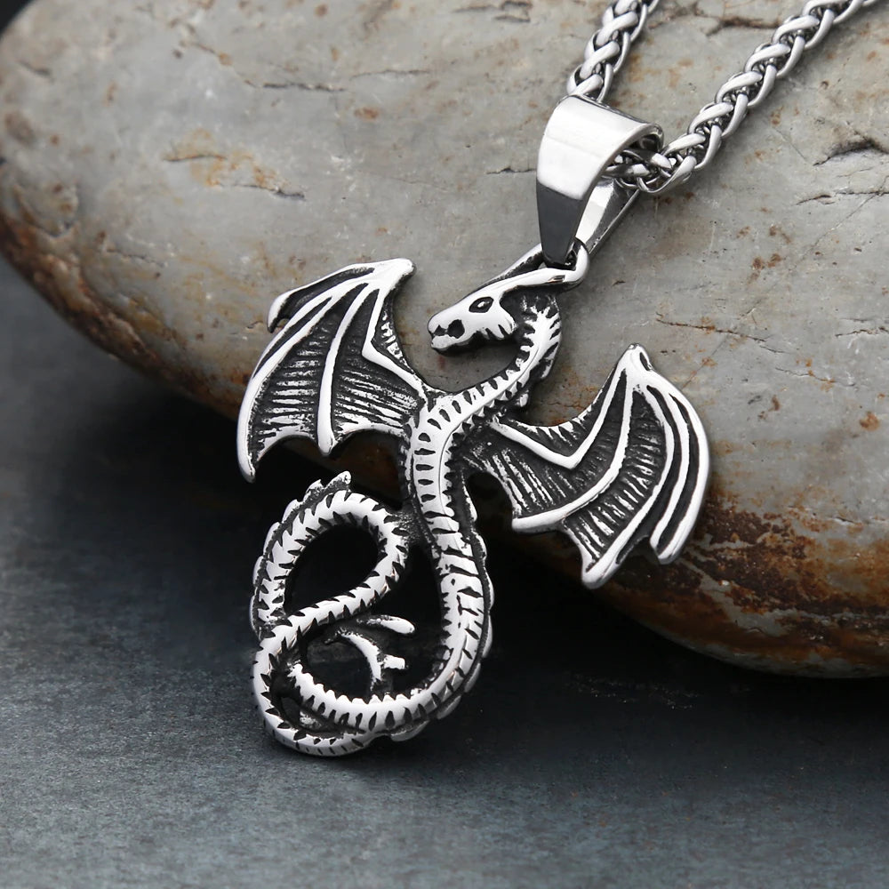 PENDRA Dragonflight Vintage Flying Dragon Pendant