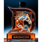 Novelty 3D Horse Design Glass Decanter, Crown Stopper Whiskey Bottle, Man Cave Bar Decor for Sports Enthusiasts