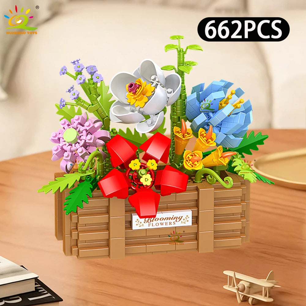 PENDRA Rose Sunflower Micro Building Set