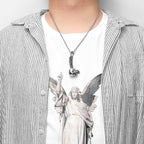 PENDRA Skull Spine Domineering Steel Necklace