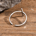 Stainless Steel Open Ring for Men Boys,Simple Cross Ring Men Ring,Classic Faith Jewelry Gifts