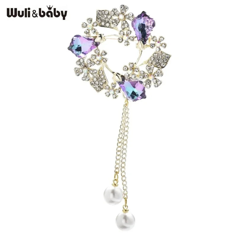 PENDRA Birdflora Bird and Flower Brooch