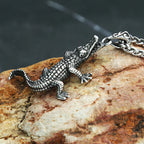 PENDRA Crocodilepunk Punk Crocodile Necklace