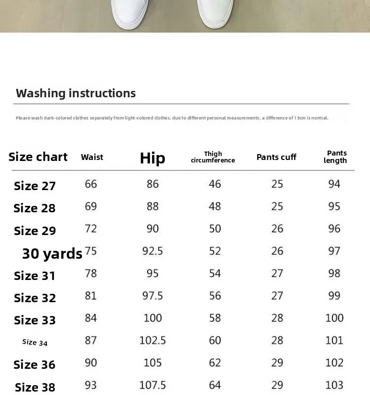 Harajuku Fashion Autumn New Blue Jeans Men's Trendy Brand Scratches Cargo Work Korean Slim-fitting Trousers Luxury Elastic Pants