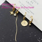 PENDRA Silver Gold Stamp Earrings