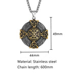 PENDRA Celtic Knot Steel Necklace
