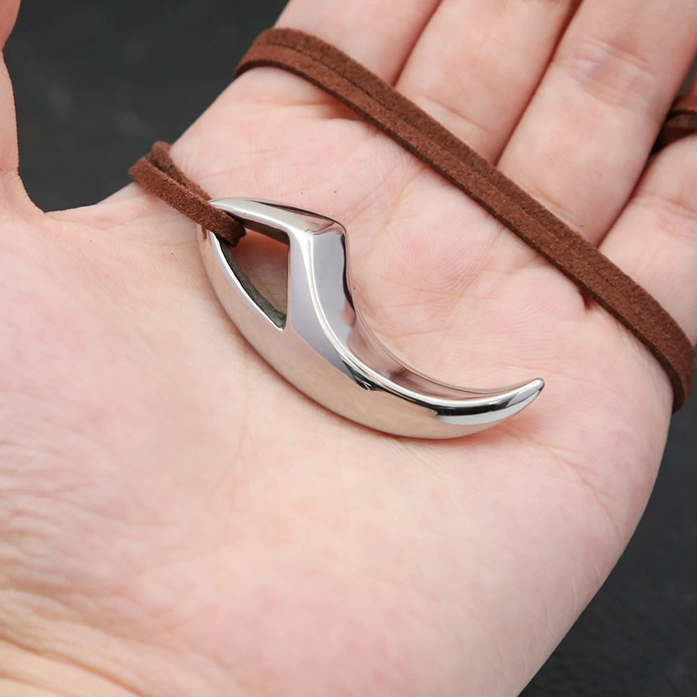 PENDRA Wolfcrest High Polish Stainless Steel Ring