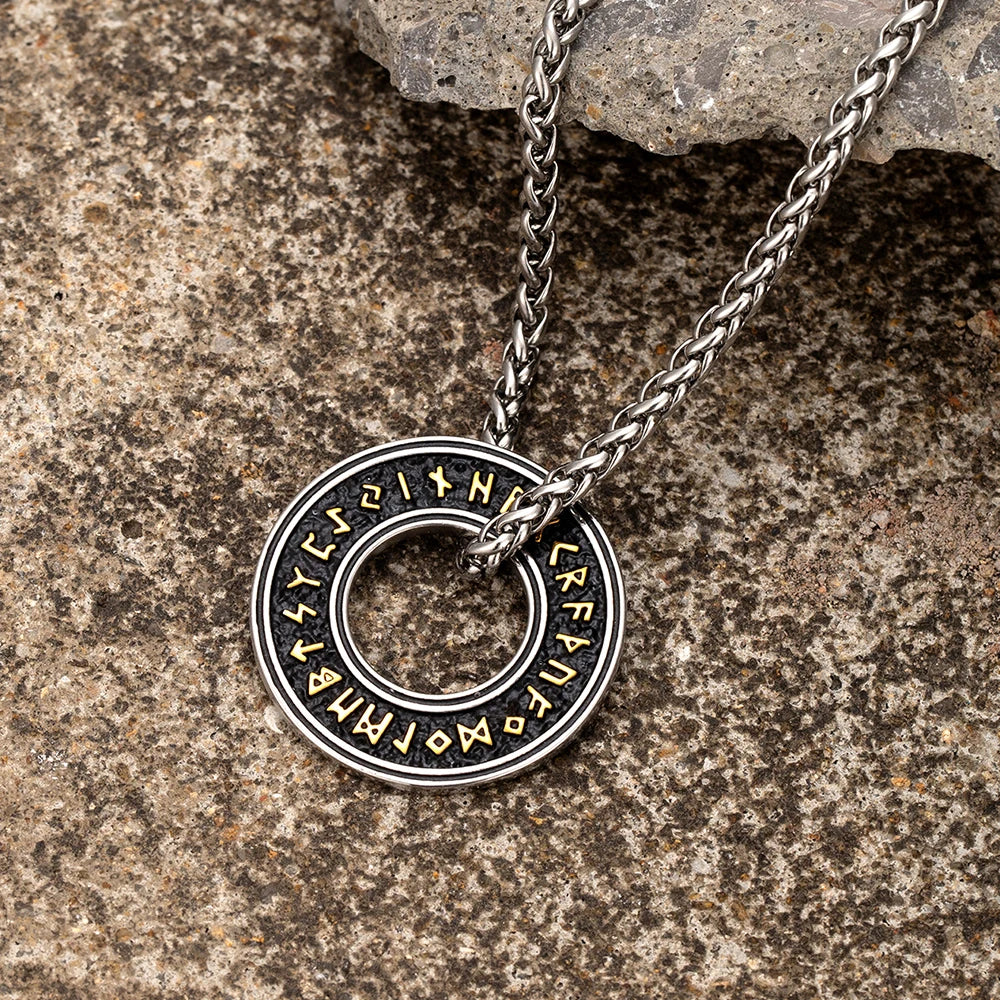 PENDRA Rune Gold Futhark Necklace