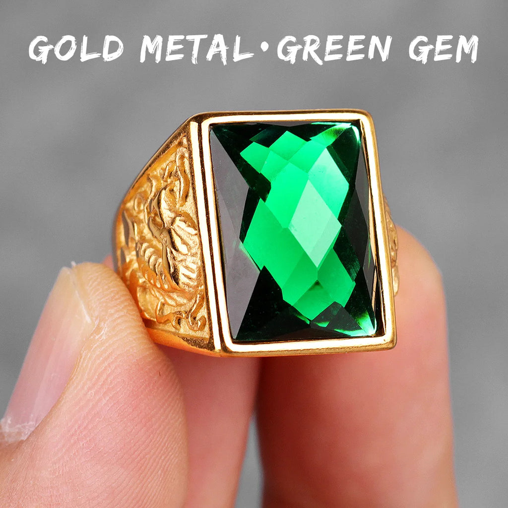 PENDRA Rhinestone Steel Ring