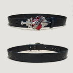 PENDRA Velaellea Leather Skull Gothic Belt
