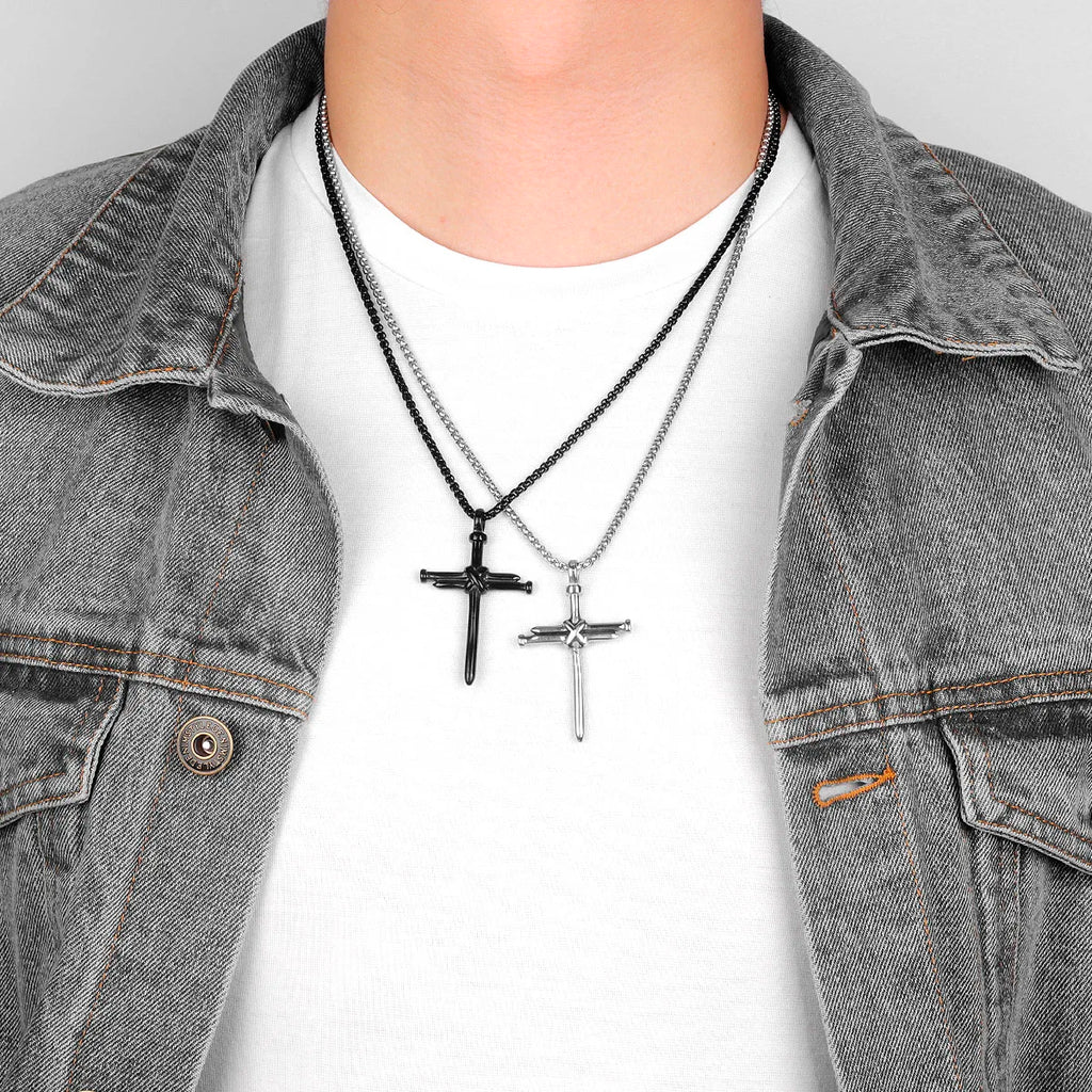 PENDRA Yorivane Cross Charm Necklace