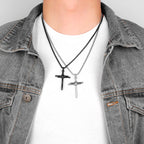 PENDRA Yorivane Cross Charm Necklace