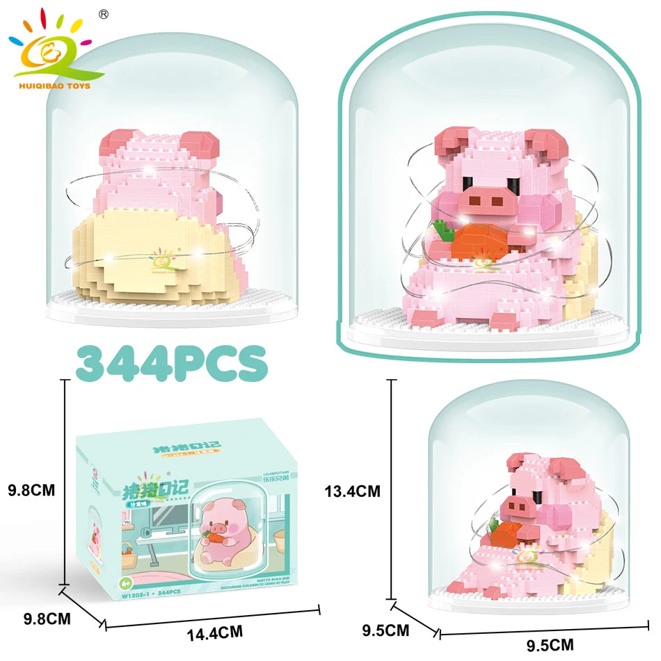 PENDRA Cute Pig Micro Building Set