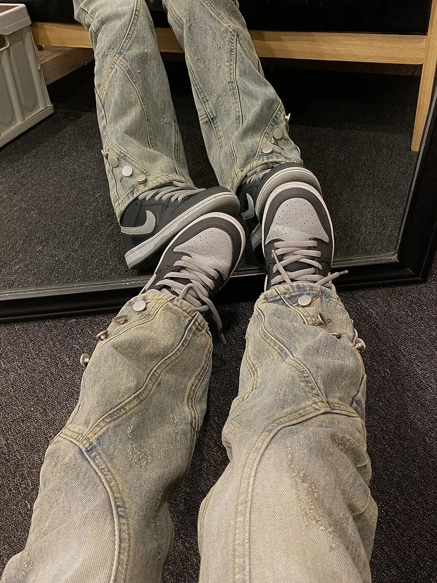 PENDRA Washed Old Trousers Pants