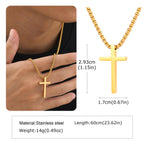 PENDRA Cross Gold Silver Pendant Necklace
