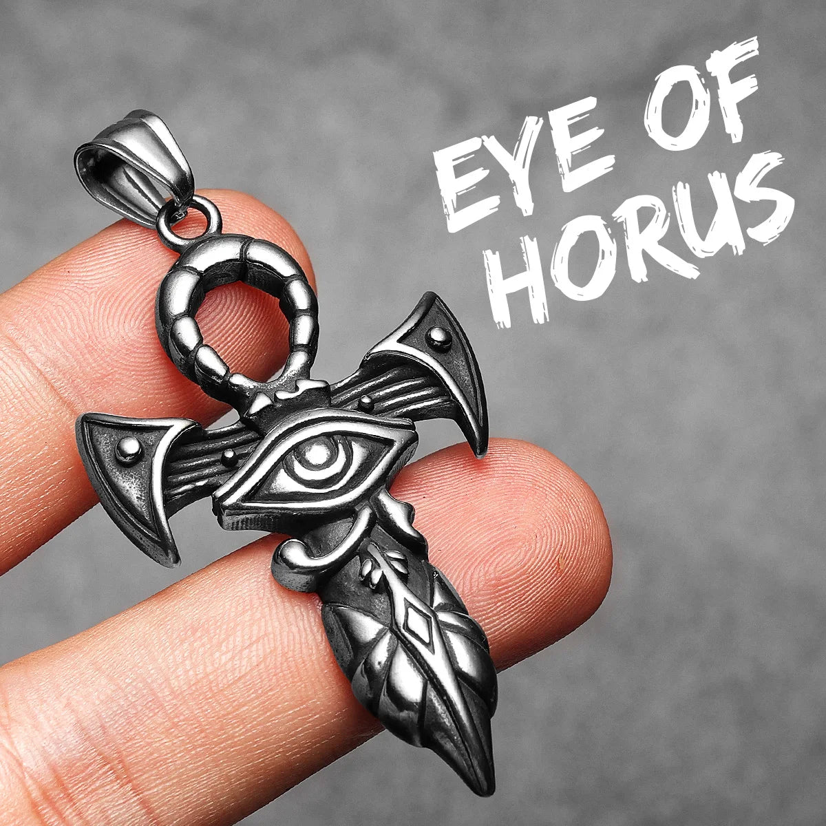 PENDRA Eye Horus Steel Necklace