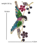 PENDRA Orchard Enamel Bird Brooch
