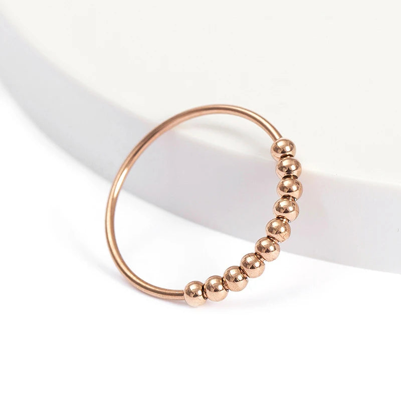 PENDRA Calmspin Stainless Steel Anxiety Spinner Ring