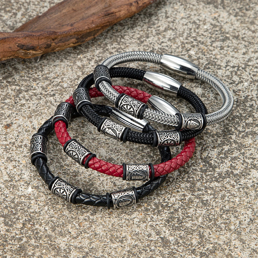 PENDRA Rune Vintage Steel Bracelet