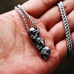 PENDRA Skullgoth Gothic Skull Pendant Necklace