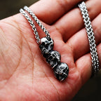 PENDRA Skullgoth Gothic Skull Pendant Necklace