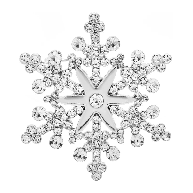 PENDRA Snowara 2-Color Snowflake Brooch