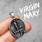 PENDRA Virgin Mary Holy Steel Necklace
