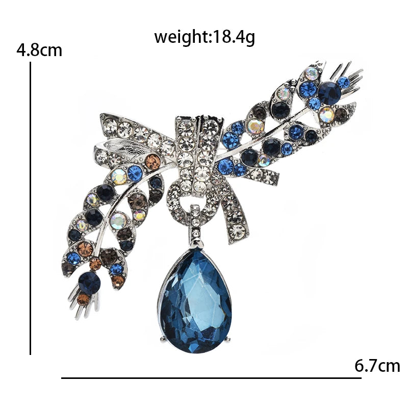 PENDRA Florielle17 Crystal Brooch