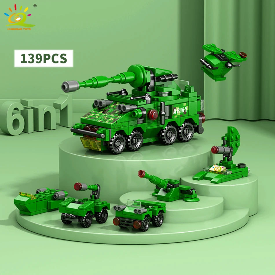 PENDRA Engineering Police Tank Building Set