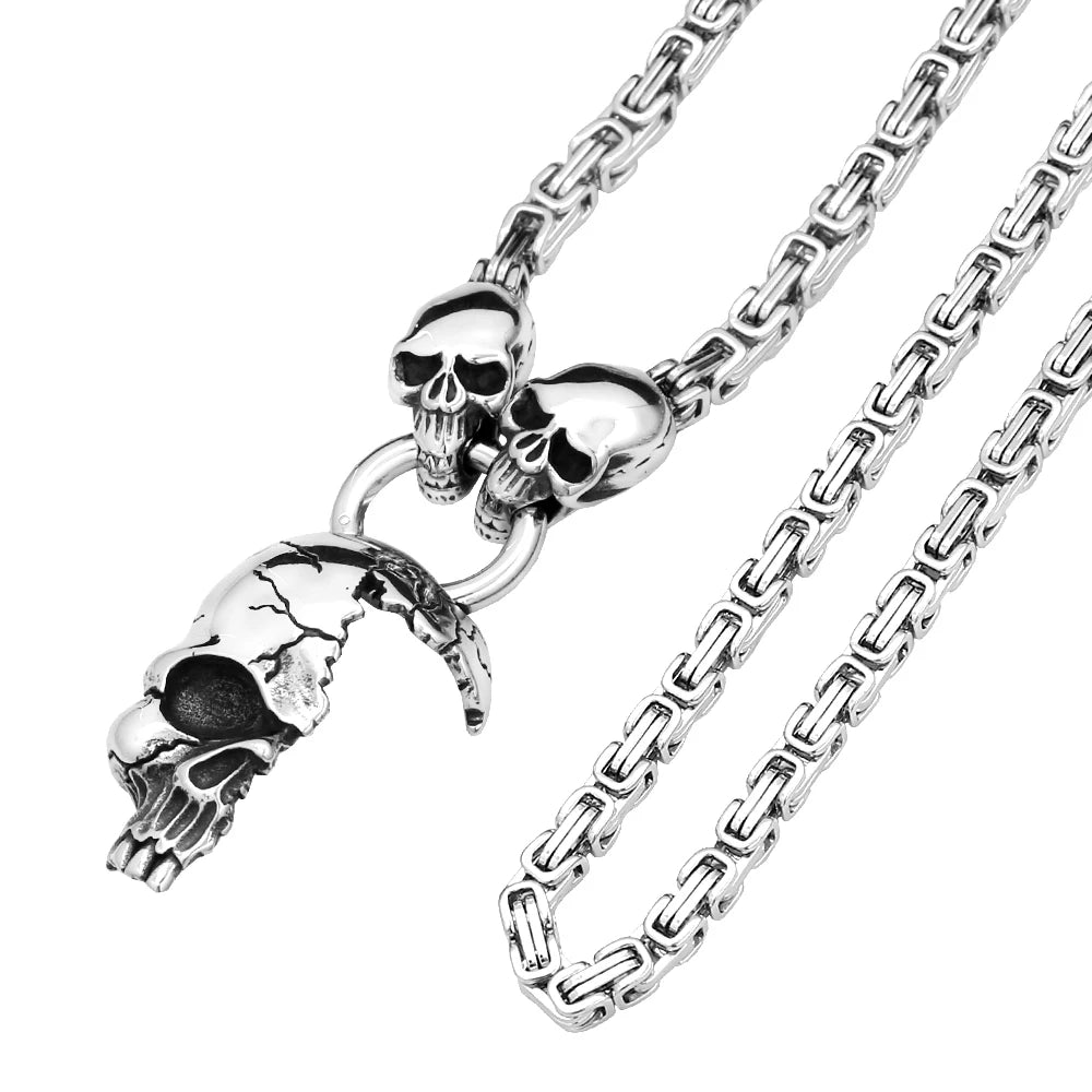 PENDRA Skullforge 316L Stainless Steel Skull Pendant