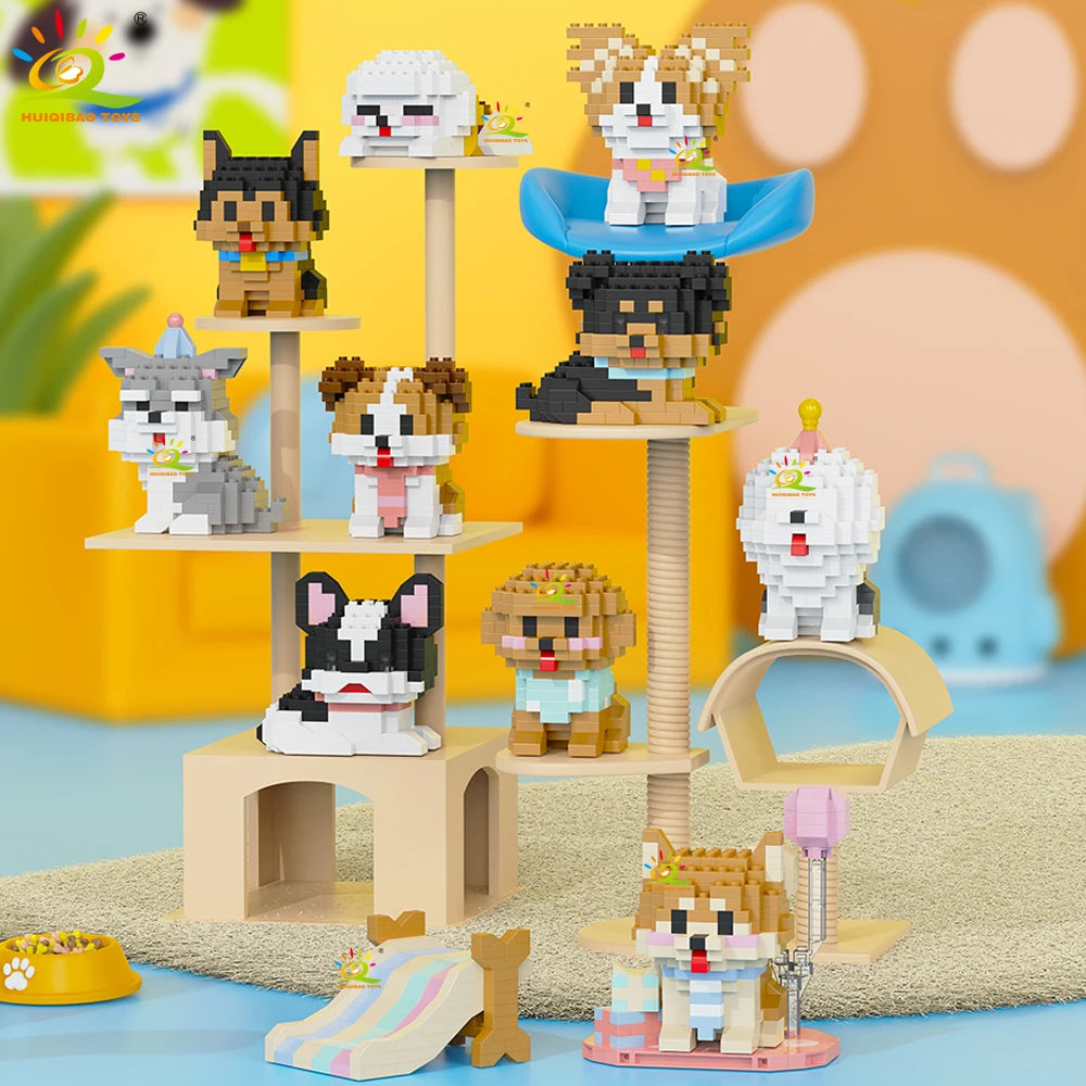 PENDRA Cute Dog Micro Building Set