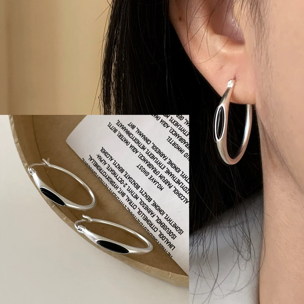 VENTFILLE Vintage Punk 925 Stamp Earrings for Women Girl Creative Twist Winding Geometric Handmade Party Silver Color Jewelry