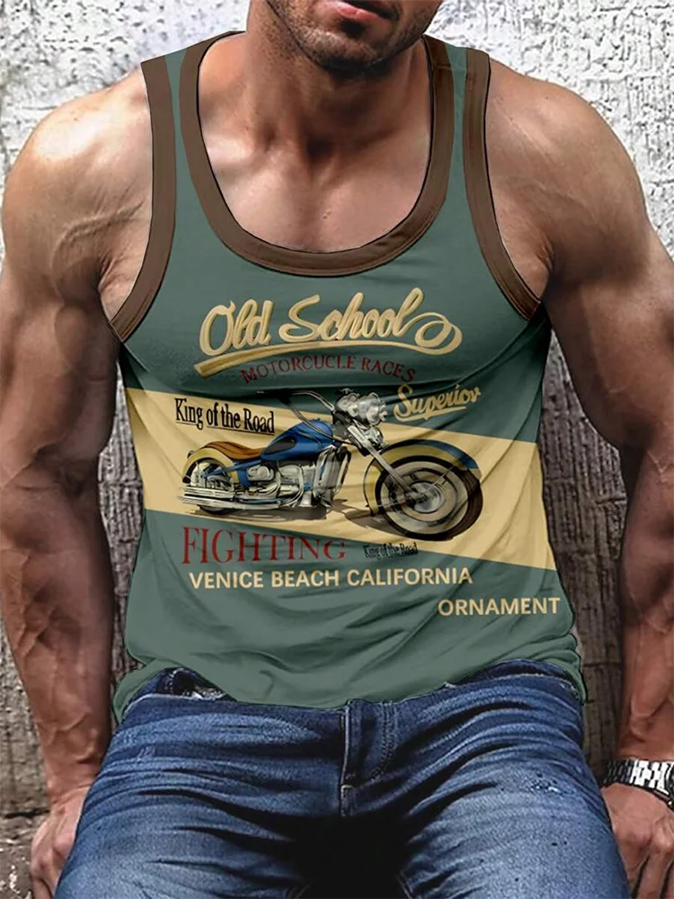 PENDRA Sports Lion Print Tank Top