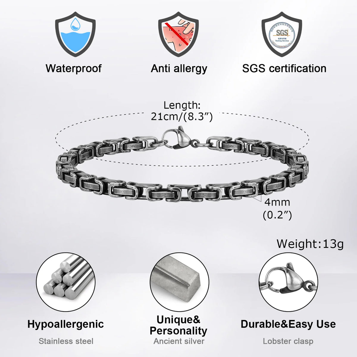 PENDRA Byzantine Link Bracelet