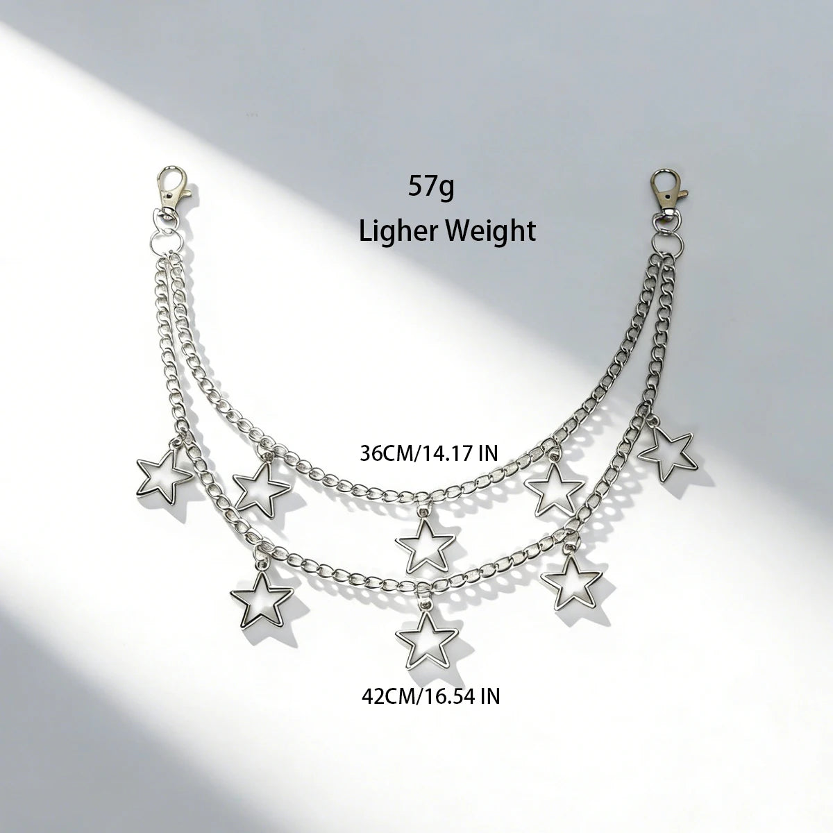 PENDRA Seraellea Star Punk Double-Layer Waist Chain Belt