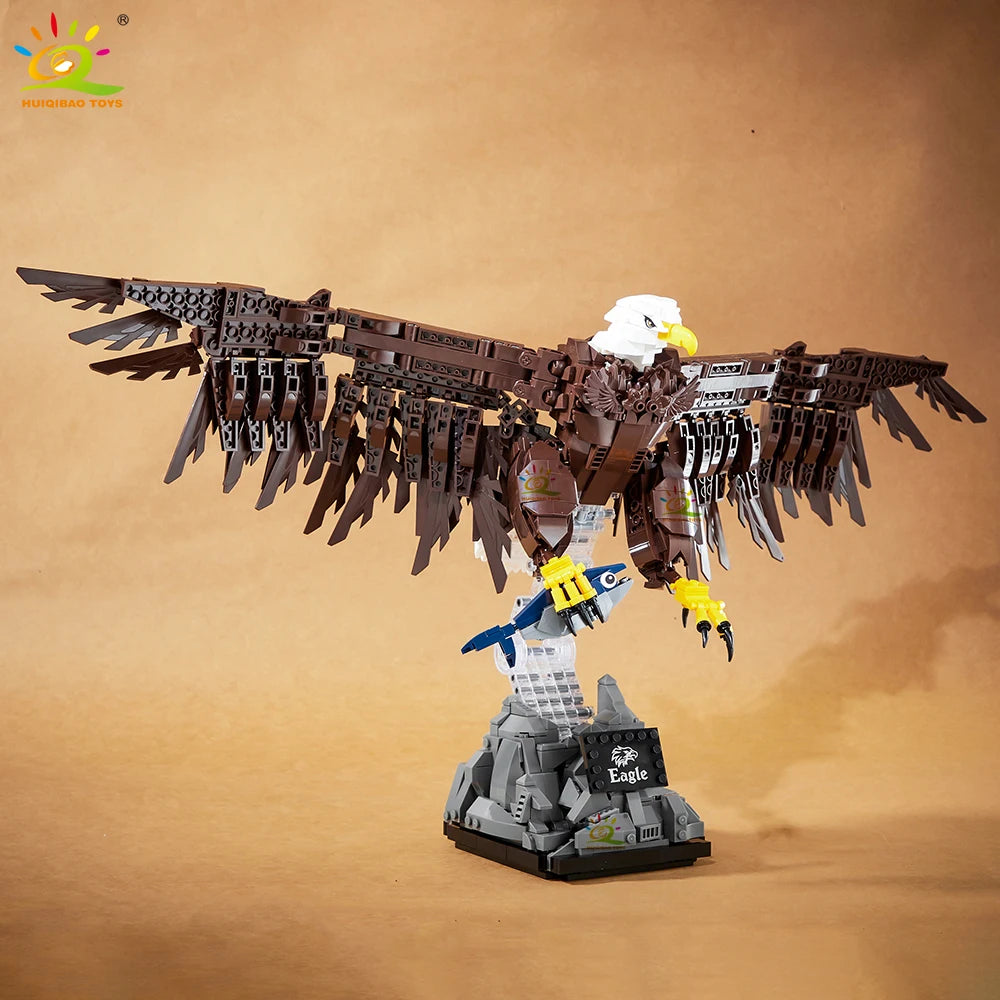 PENDRA HUIQIBAO1214PCS Eagle Falcon Building Set