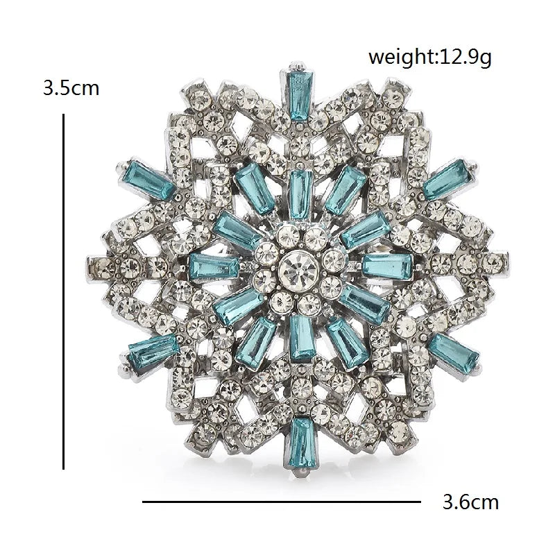 PENDRA Snowelle New Christmas Snowflake Brooch