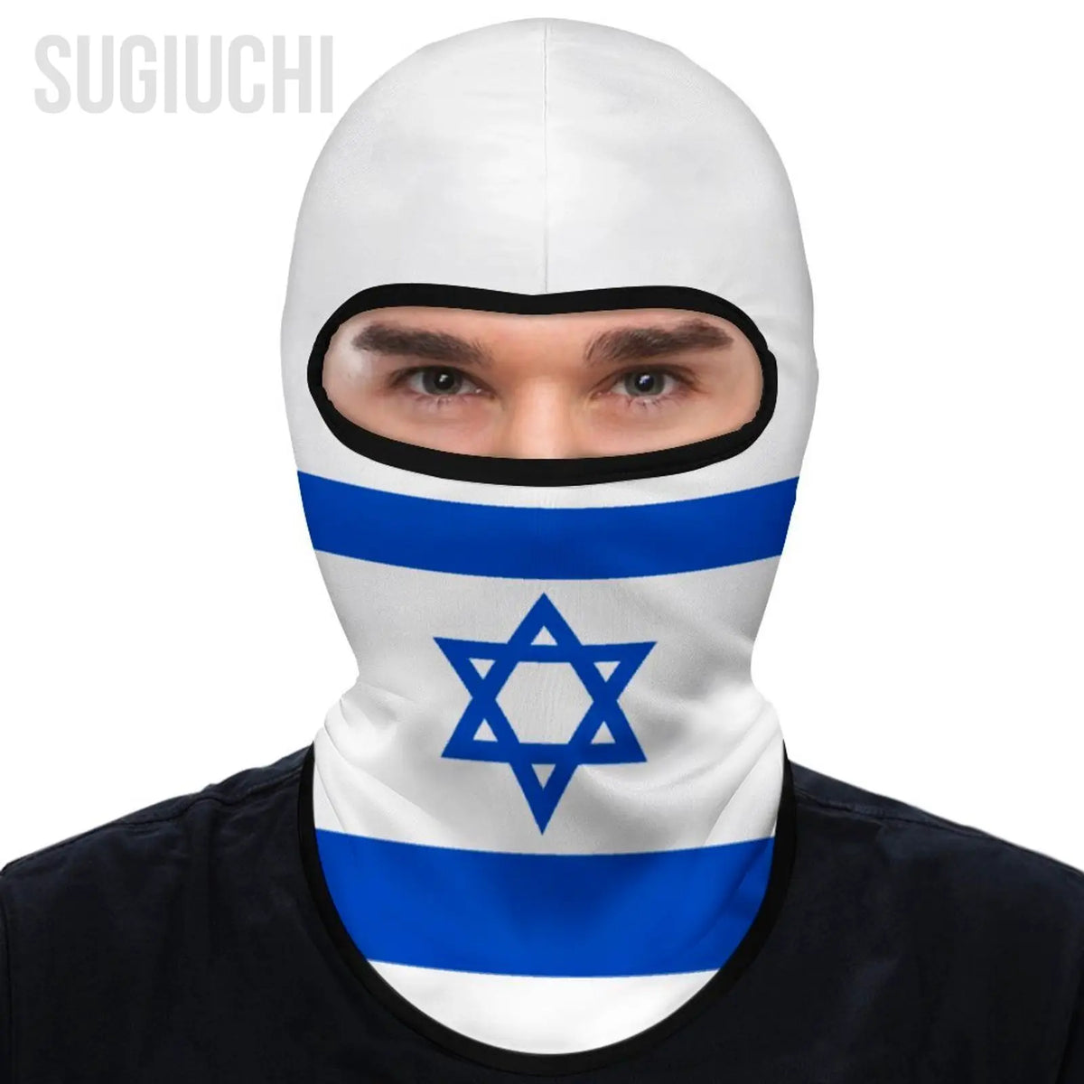Israel Flag Outdoor Cool Sunscreen Motorcycle Face Mask Moto Biker Wind Cap Mask Stopper Windproof Bicycle Cycling Headgear