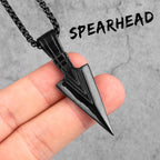 PENDRA Spartan Spearhead Boyfriend Steel Necklace