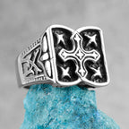 PENDRA Cross Faith Lucky Steel Ring