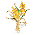 PENDRA Florielle28 Crystal Brooch