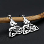 PENDRA Valknut Nordic Rune Earrings