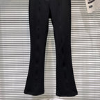 PENDRA Bowback High Waist Straight PU Leather Pants