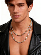 PENDRA Zircon Tennis Chain Necklace