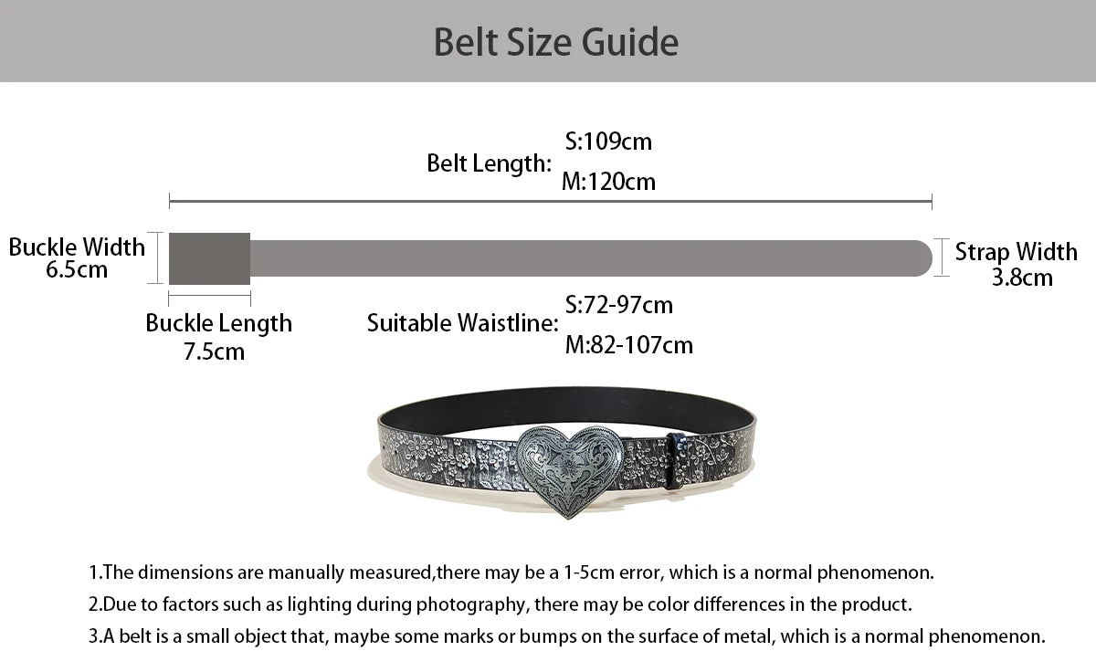 Heavy Duty Punk Belt Men Women Y2K Inlaid Rhinestone Stars Love Bright Flash Gothic Air Eye Hollowed Vintage Jeans Waistbands