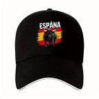 1pc of "ESPANA" Featuring a Spanish Bull, a Printed Baseball Cap That Is Unisex And Appropriate for Any Season