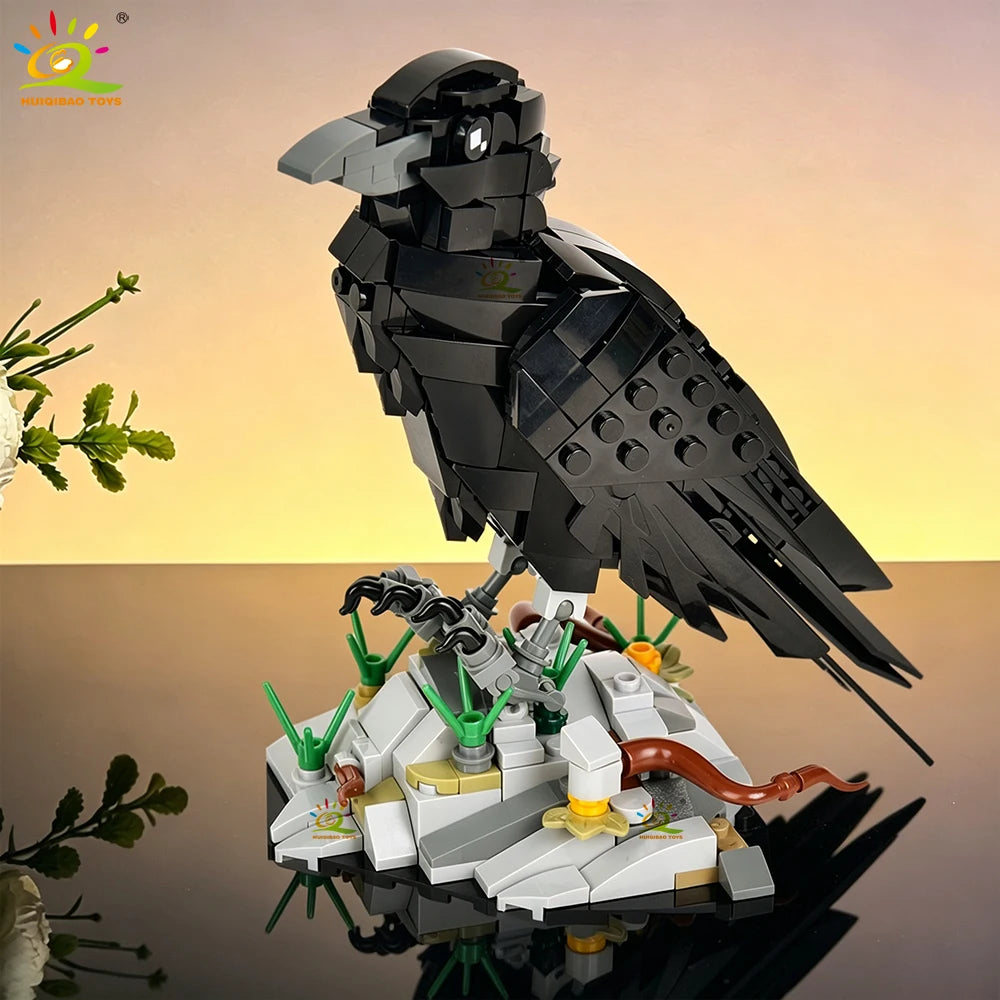 PENDRA Crow Bird Black Building Set