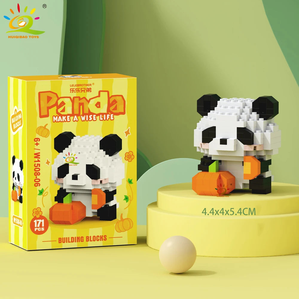 PENDRA Cute Panda Micro Building Set