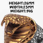 PENDRA Cobra Snake Animal Steel Ring