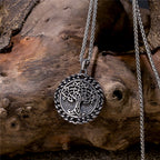 PENDRA Tree Life Rune Viking Necklace